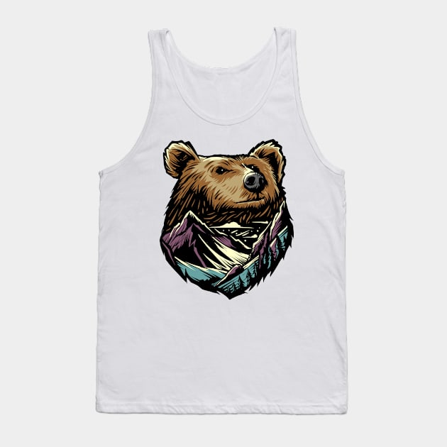 Bear Mountain Tank Top by D3monic